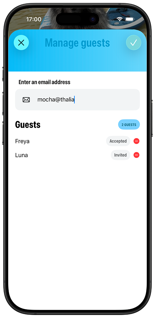 Invite the people you love